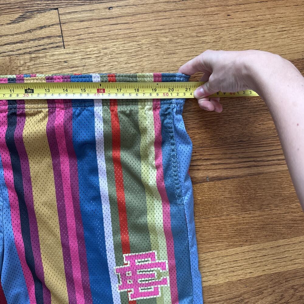 Eric Emmanuel Basic Mesh Shorts "Multi Stripe" Si… - image 8